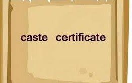 Caste Certificate online