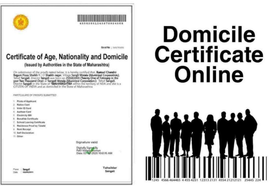 Domicile Certificate online